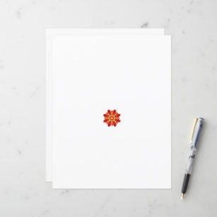 en röd och gult blomma med svarta prickar