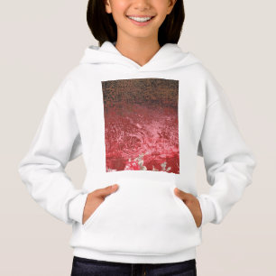 en röd och svart målning med en röd bakgrund t shirt
