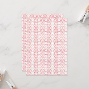 en röd och vit bakgrund med ett mönster inbjudningar