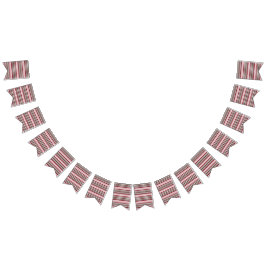 en röd och vit strimmig mönster vimplar