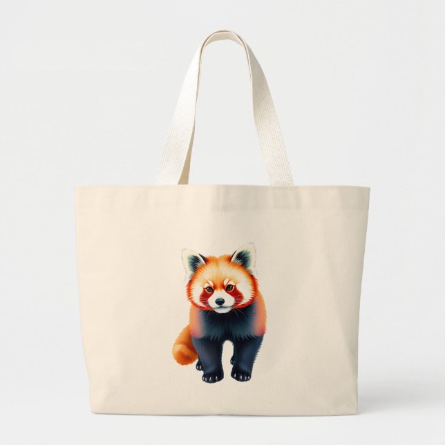 En röd panda jumbo tygkasse (Framsidan)