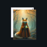 En röd räv med en magisk punkt vykort<br><div class="desc">En röd räv med en magisk postik som ger AI-bilder av Angelandspot</div>