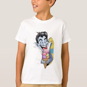 En rolig, inte så skrämmande vampyr som äter glass t shirt