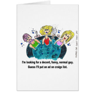 En rolig, normal kille hälsningskort