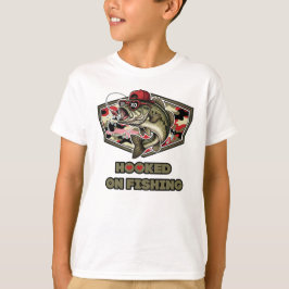 En rolig och djärv illustration av en cool abborre t shirt