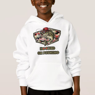 En rolig och djärv illustration av en cool abborre t shirt