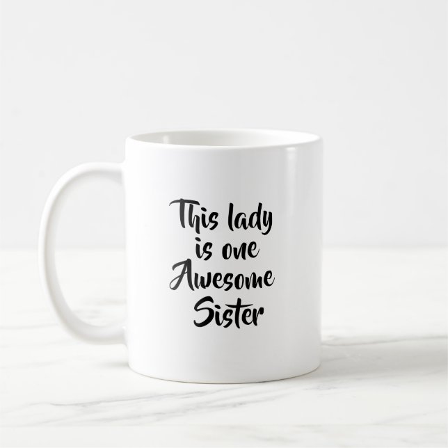En rolig syster är fantastisk kaffemugg (Vänster)