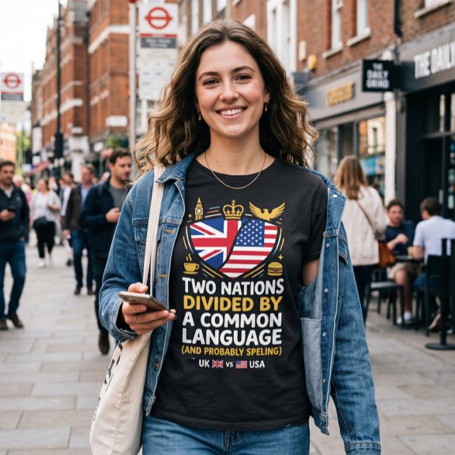 En rolig två nationsdesign t shirt (Skapare uppladdad)
