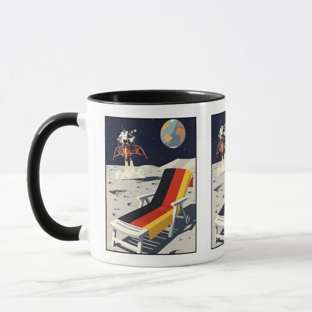 En rolig tyskt tema kaffemugg (Vänster)