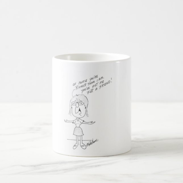 En rolig vänskapmug. kaffemugg (Center)