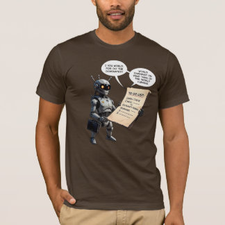 En rolig världsdel t shirt
