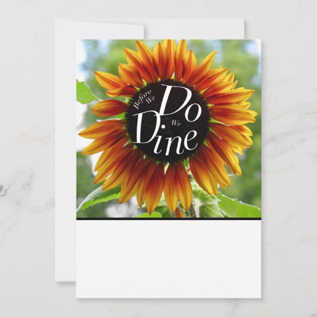 En roligt inbjudan till en bröllop-repetitionsmidd (Framsida)