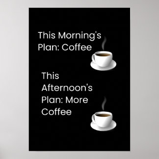 En Roligt kaffeplan Poster