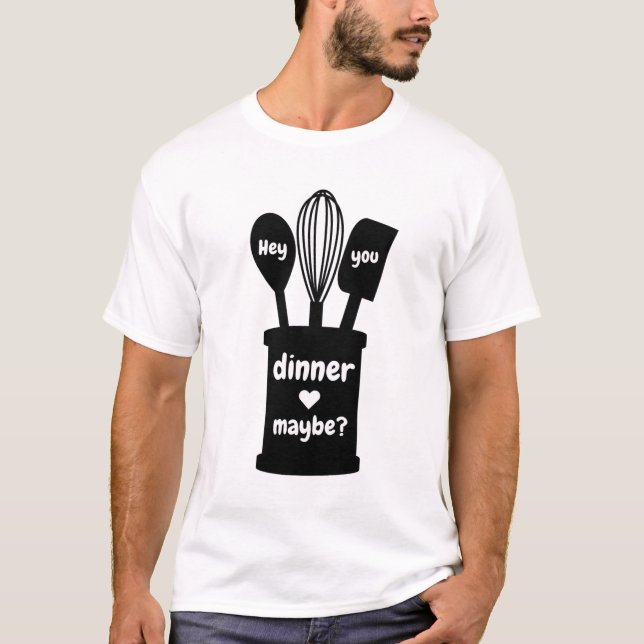 En roligt middag t shirt (Framsida)