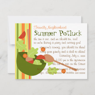 En roligt och god sallad inbjudningar