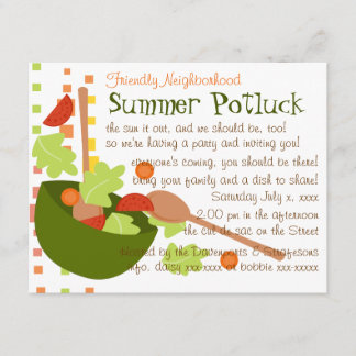 En roligt och god sallad inbjudningar