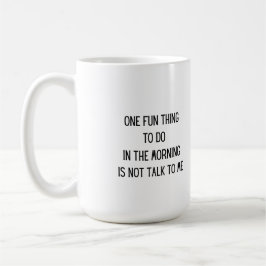 En Roligt Sak att göra på morgonen på en Kaffemugg