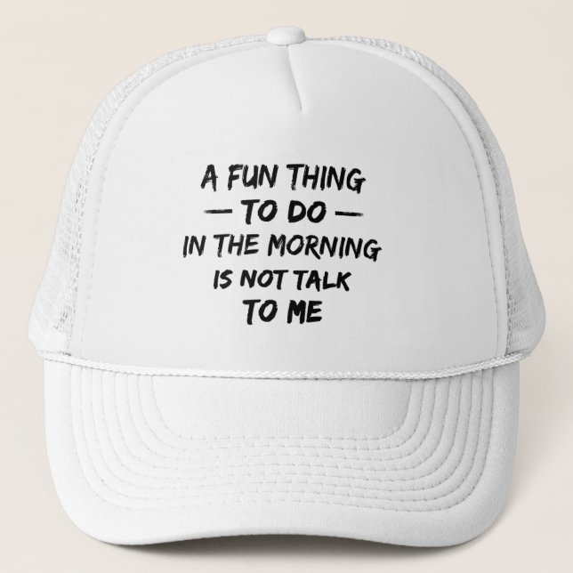 En Roligt Sak att göra på morgonen pratar inte med Keps (Framsida)