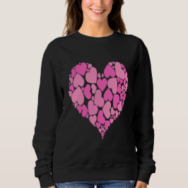 En romantisk design i pastellrosa med hjärta i hjä t shirt