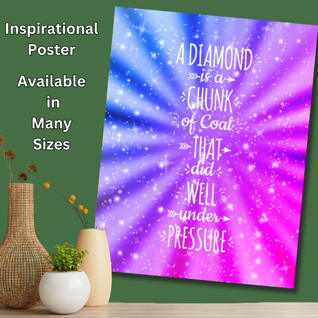 En romb är en kolbit - under tryck (Skapare uppladdad)