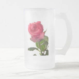 En romugg frostat ölglas