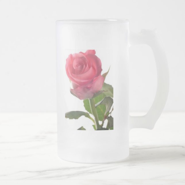 En romugg frostat ölglas (Höger)