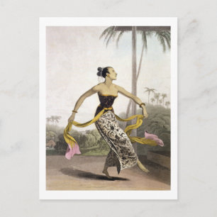 En Ronggeng eller Dancing Girl, 21 från Vol. Vykort