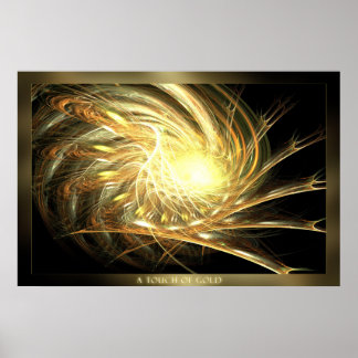 En röra av Guld Poster