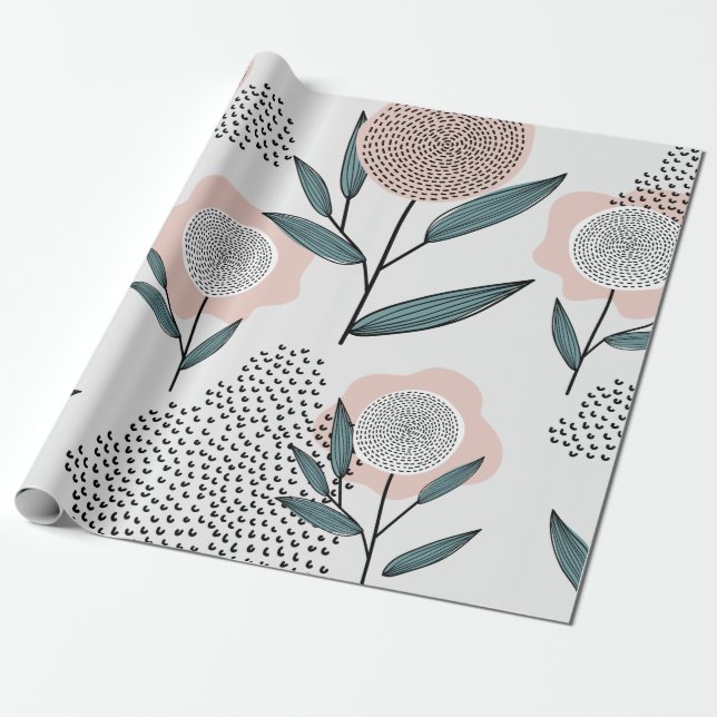 En ros presentpapper (Utrullad)