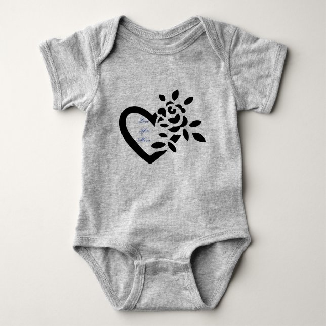 En ros till din baby. t shirt (Framsida)