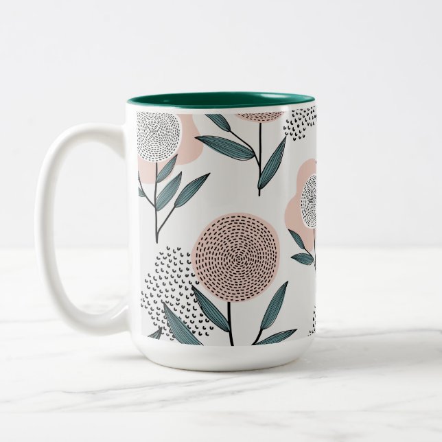 En ros Två-Tonad mugg (Vänster)