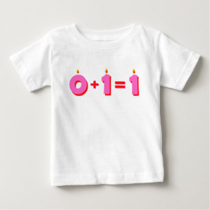 En Rosa 1:a födelsedagen Flicka T-Shirt