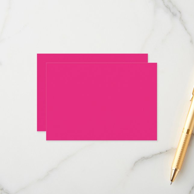 en rosa bakgrund med svart tilläggskort (Fram/Back In Situ)