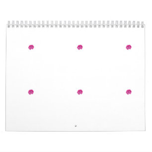 En rosa blomma med svarta fläckar på sina petaler, kalender