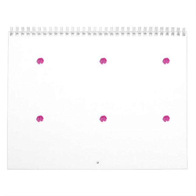 En rosa blomma med svarta fläckar på sina petaler, kalender (Omslag)