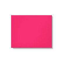 En rosa fyrkant med ett skarpt vitt gräns, som vis