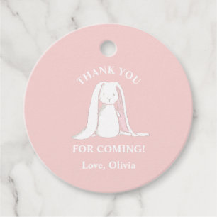 En Rosa Gingham Birthday Papper Platt Gåvor Etiketter