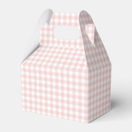 En Rosa Gingham Birthday Presentaskar