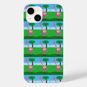 En Rosa Giraffe bor i telefonväskan till min backy