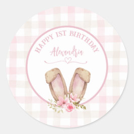 En Rosa Girl... Runt Klistermärke