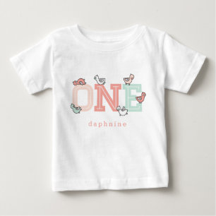 EN Rosa Whimsical Cute Girl Baby Ankor Ducklings Tee