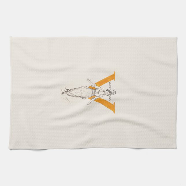 En röst för segrande kvinnor kökshandduk (Horisontell)