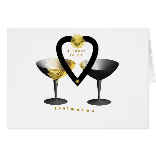 "En rostat bröd för Soulmates " * Hälsningskort (Framsidan Horizontal)