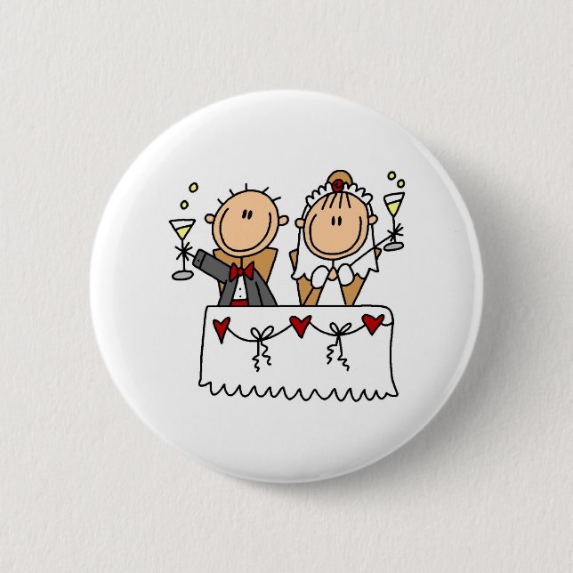 En rostat bröd till bruden och brudgummen knäppas knapp (Framsida)