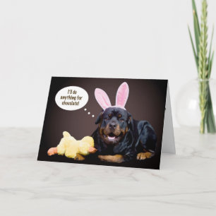 En Rottie påskWish Helgkort