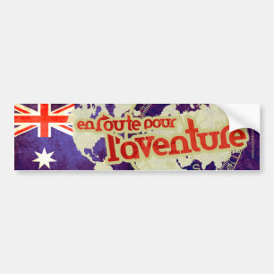 en route pour l aventure Australia car-dekal Bildekal