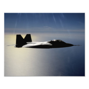 En rovfågel F/A-22 flyger en Fototryck