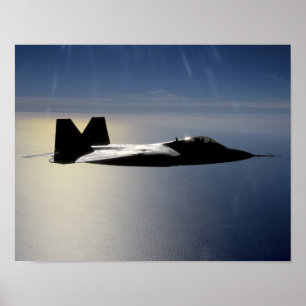 En rovfågel F/A-22 flyger en Poster