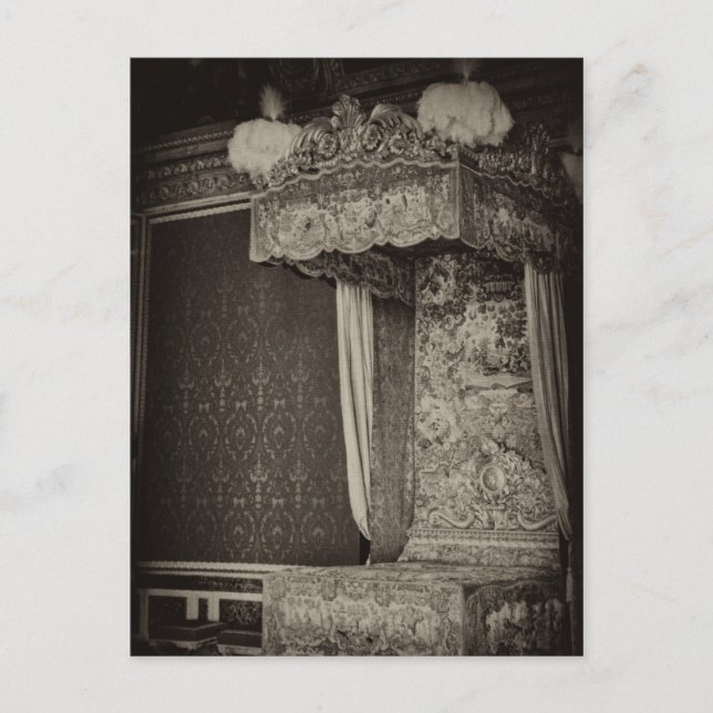 En royal-säng, Château Versailles Vykort (Framsida)