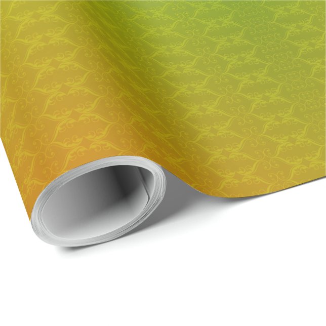 En rulle presentpapper med en färgrik gradient  (Rullad Hörn)